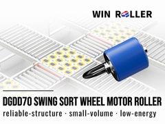 Rodillo motorizado Winroller Swing Sort Wheel – Potencia compacta para clasificación de alta velocidad